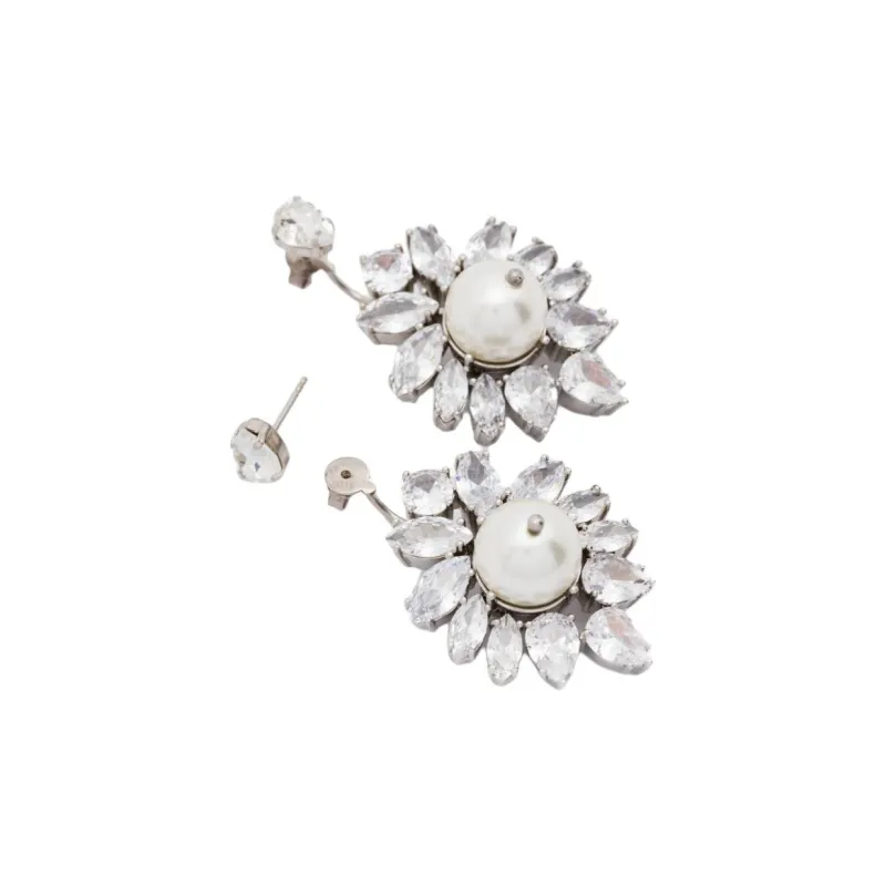 SIMONE ROCHA Embellished Crest Earrings-1