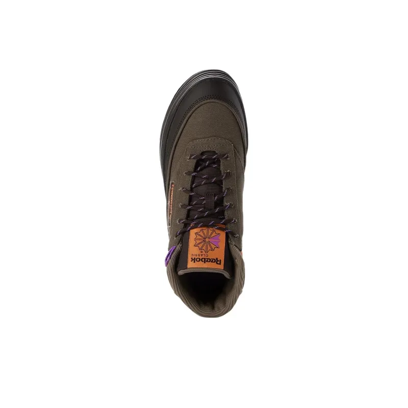 Reebok Club C Anti Slip Wear Resistant Mid Top Casual Shoes Women's Brown-2