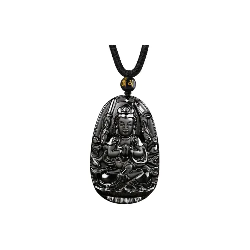 KING SIZE JEWELRY Obsidian Necklaces Unisex