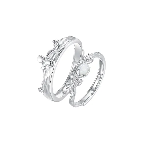 KING SIZE JEWELRY S999 Fine Silver Rings Unisex