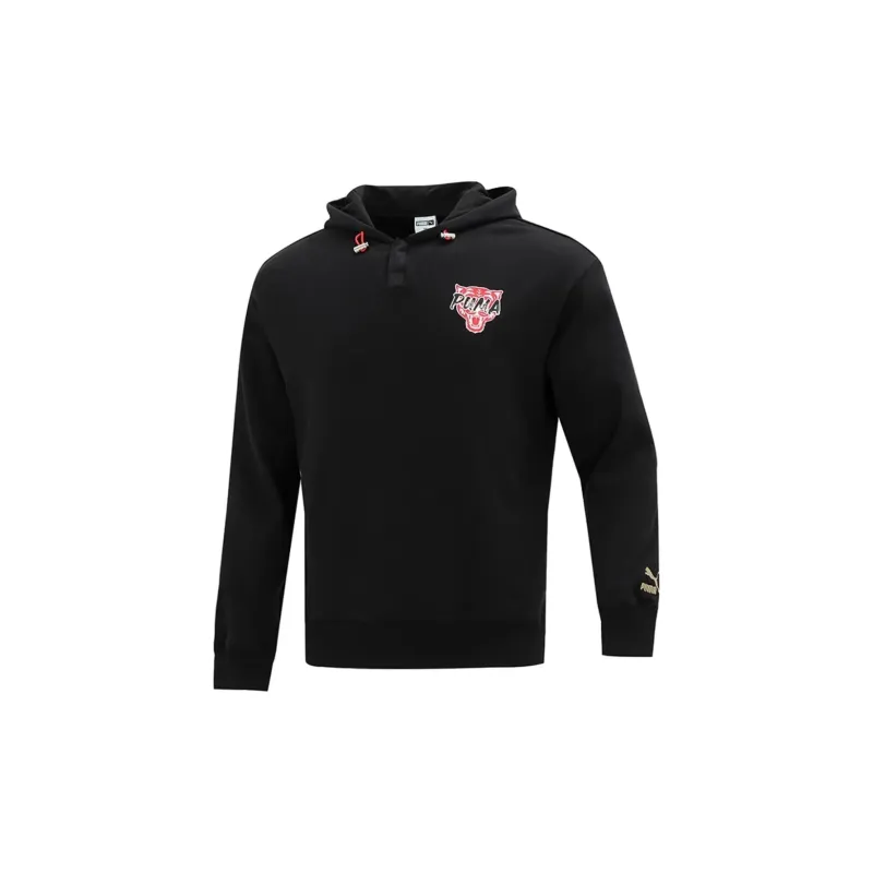 PUMA Sweatshirt Men's Black Shopping Bag Included-1