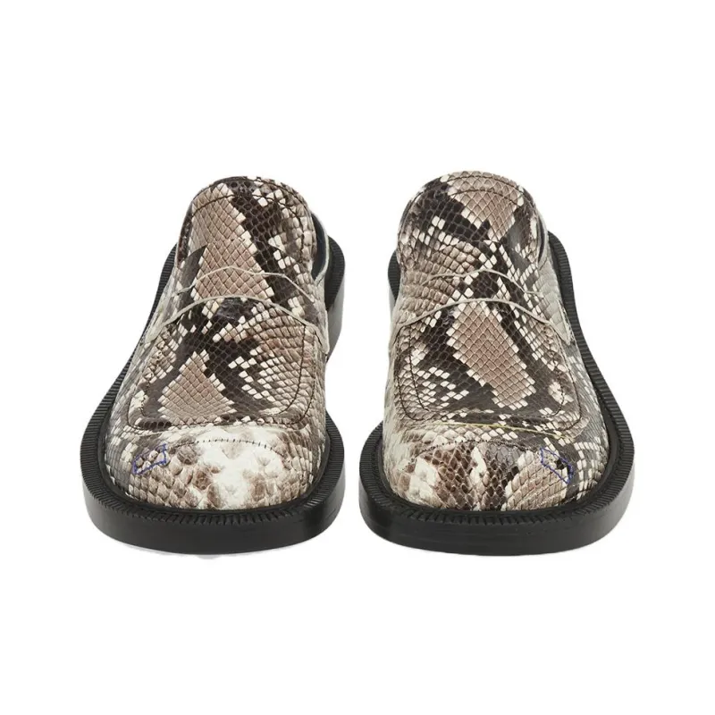 ADER ERROR Abrasion Resistant Closed Toe Slippers Unisex Black Gold-3
