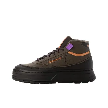 Reebok Club C Anti Slip Wear Resistant Mid Top Casual Shoes Women's Brown