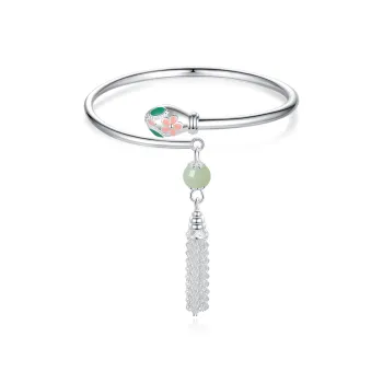 7℃ S999 Fine Silver Bangles Unisex