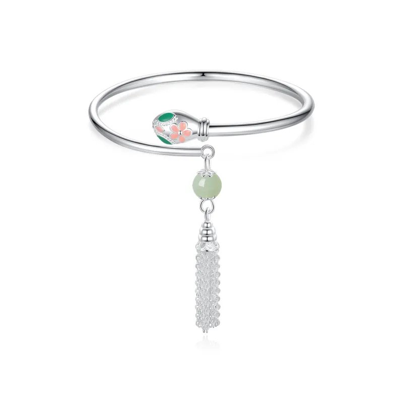 7℃ S999 Fine Silver Bangles Unisex-0