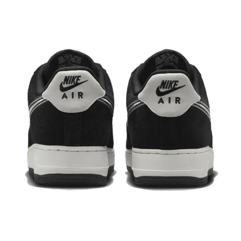 Nike Air Force 1 Low '07 LV8 Black Sail Embroidered Swoosh-4