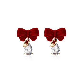 QLADY S925 Silver Stud Earrings Women's