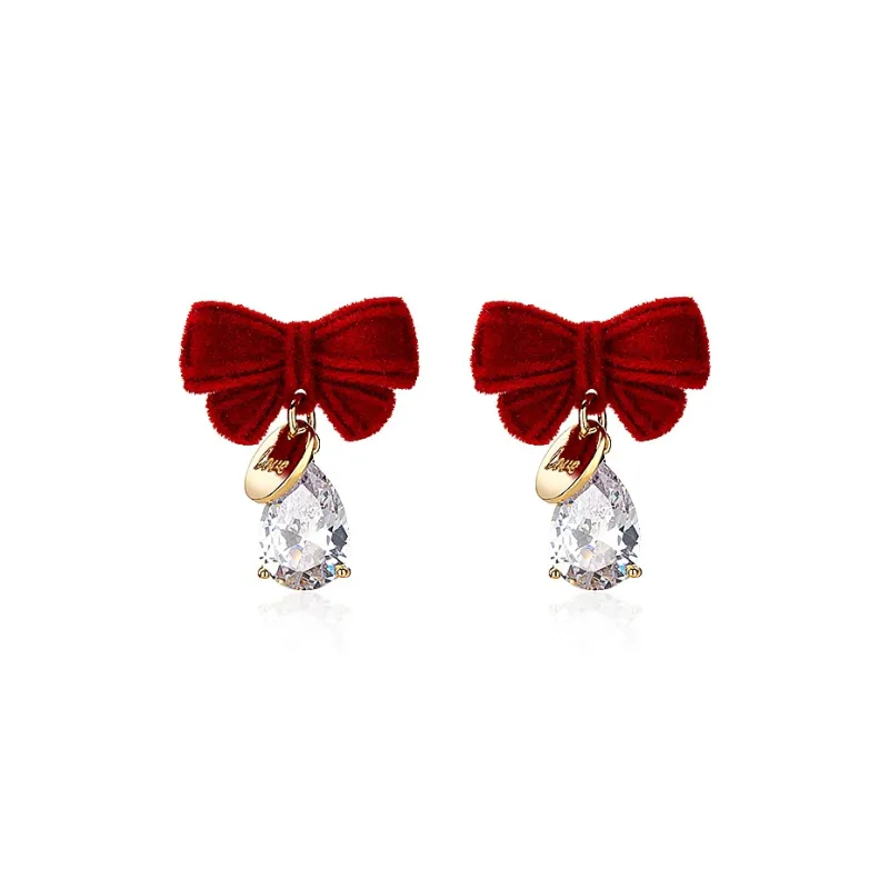 QLADY S925 Silver Stud Earrings Women's-0