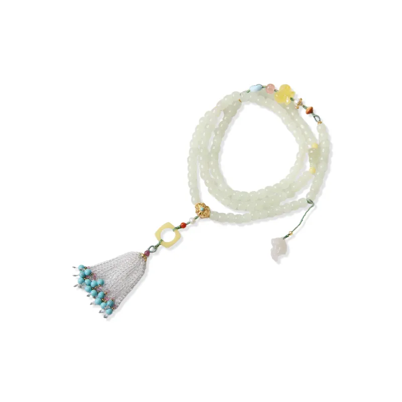 The Call Of The Heart Hetian Jade Bracelets Pale Greenish White Jade Unisex-0