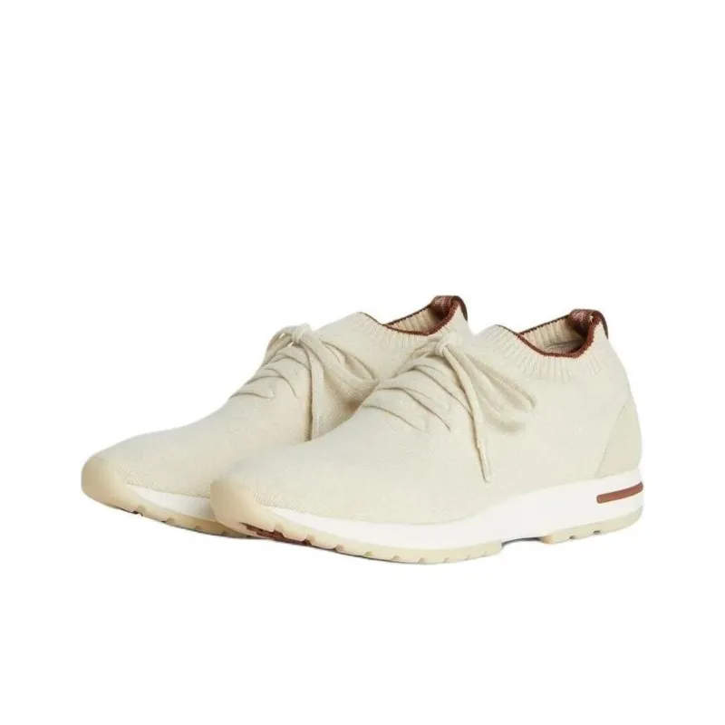 Loro Piana Low Top Casual Shoes Women's White-4