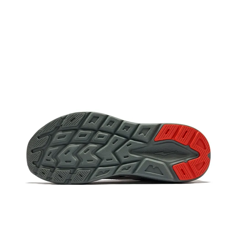 Erke Lightweight Rebound Abrasion Resistant Low Top QiTian Technology Running Shoes Men's Wild Gray Jet Black-4