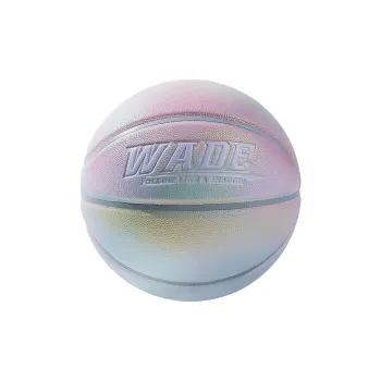 WADE PU Basketball Camellia Tears Gradient Pink Size 7 Street Reflective Unisex