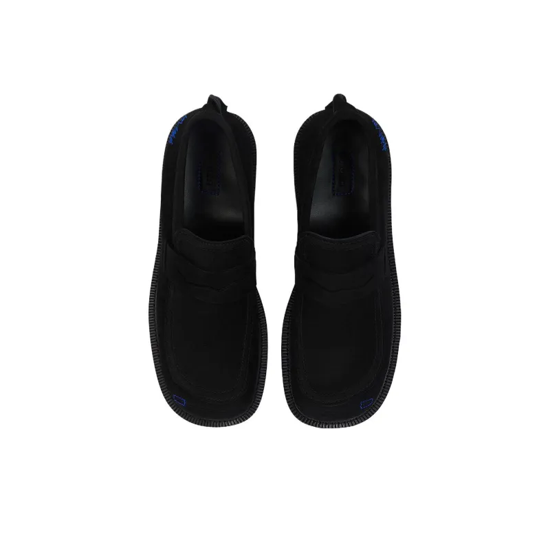 ADER ERROR Line Penny Loafers Men's Black-3