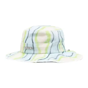 Jacquemus Cotton Bucket Hats Unisex Green