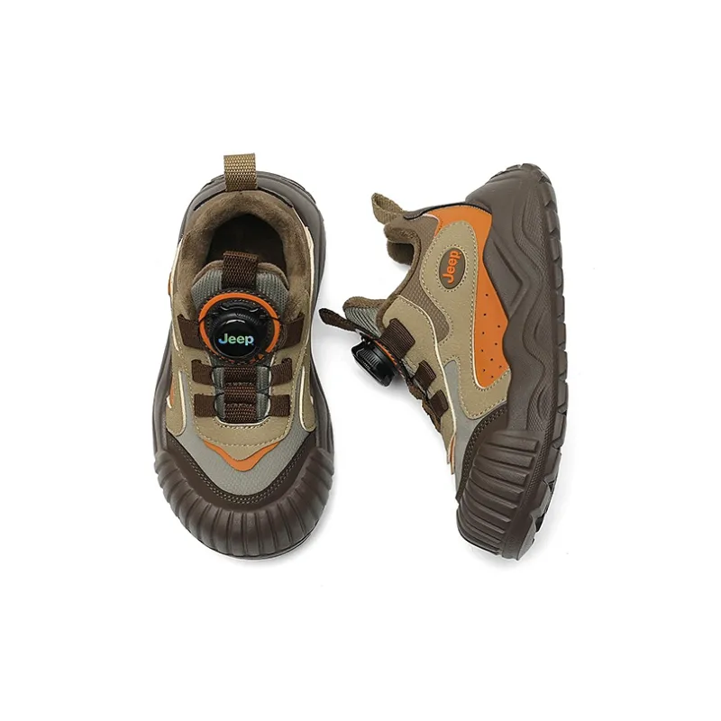 Jeep Slip Resistant Anti Kick Wear Resistant Warm Low Top Kids Lifestyle Shoes Kids'-16