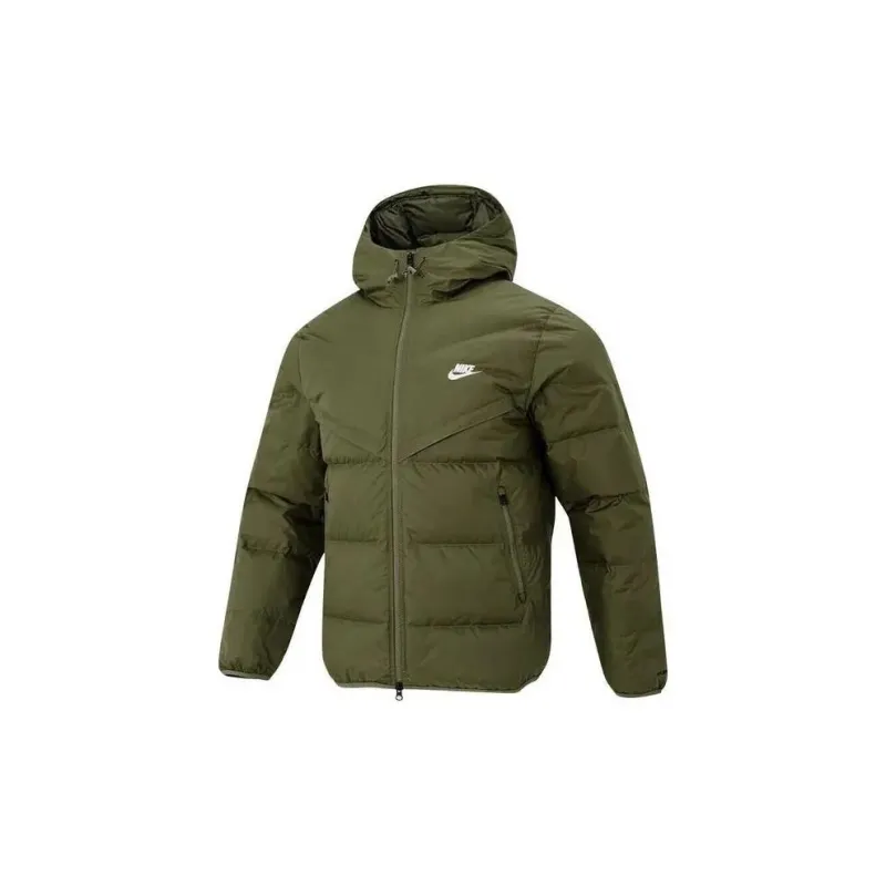 Nike Down Jacket Men's Green Includes Shopping Bag-1