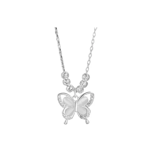 KING OF BLING Alloy, Glass Cat Eye Necklaces Women's Good Luck