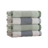[4 Pack]Gray Blue × 2, Jasper Gray × 2[Pure Cotton, Skin-Friendly, Anti-Pilling]