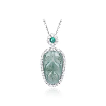 JINLIUFUJIXIANG Ice Glutinous Jadeite Necklaces Women's