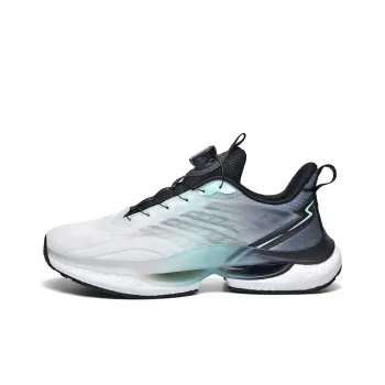 BIANSULONG Cushioned Slip Resistant Abrasion Resistant Low Top Casual Running Shoes Men's White Black