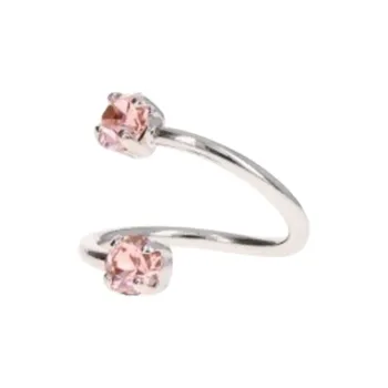 JUSTINE CLENQUET Juno Crystal-embellished Mid Ring