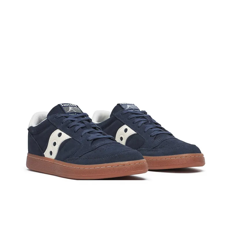 Saucony Jazz Court Anti Slip Wear Resistant Low Top Skateboard Shoes Unisex Blue-2