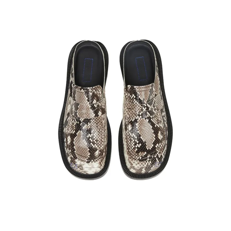ADER ERROR Abrasion Resistant Closed Toe Slippers Unisex Black Gold-4