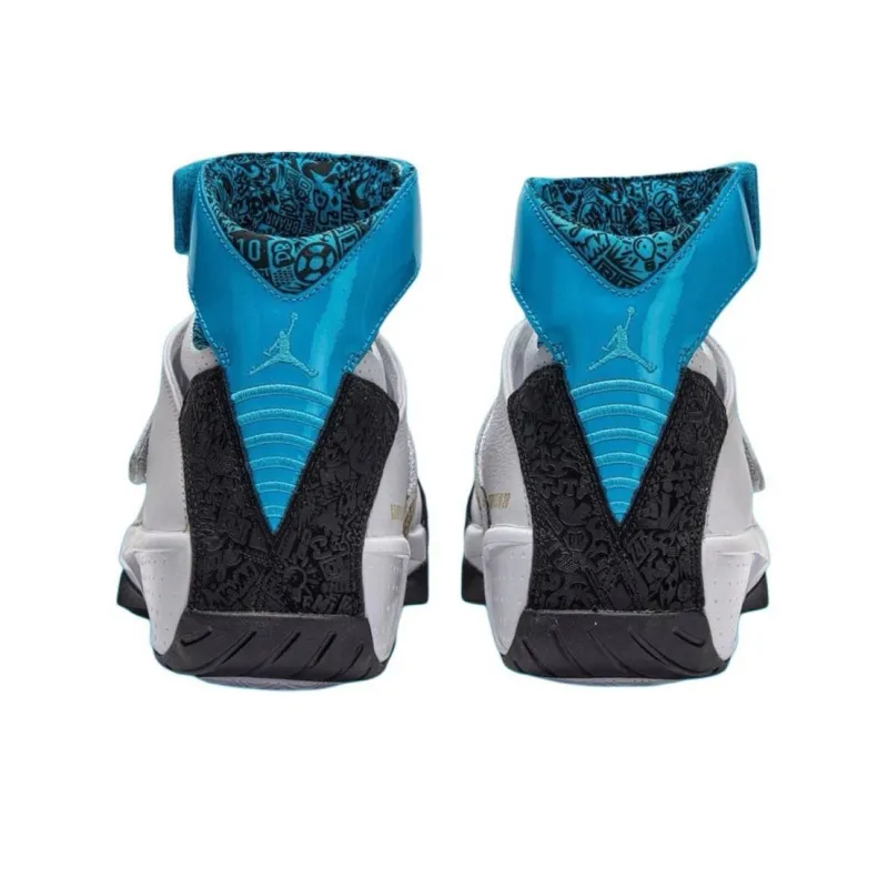 Jordan Air Jordan 20 Anti-Slip Wear-Resistant High-Top Vintage Basketball Shoes Unisex White-2