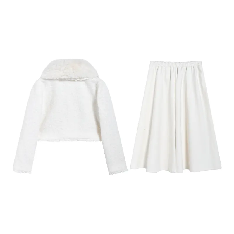 FLIM Skirt Set Women's Milk White-1