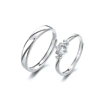 KLFOOK 999 Fine Silver Rings Unisex