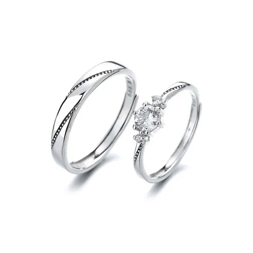 KLFOOK 999 Fine Silver Rings Unisex