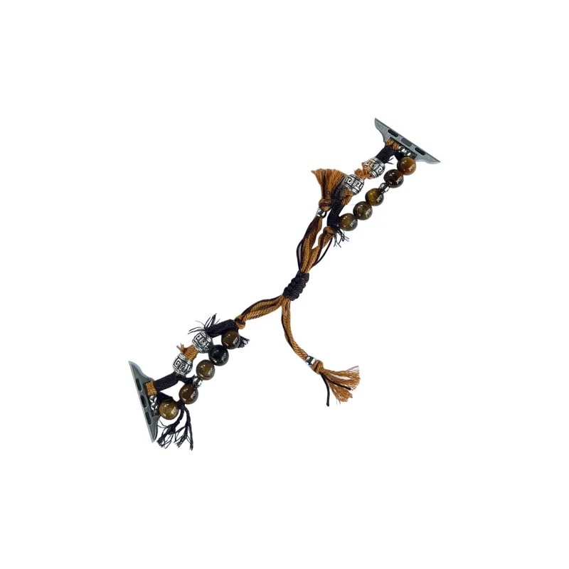 NCFCK Watch Band Apple Compatibility Jute Rope Bead Material-10