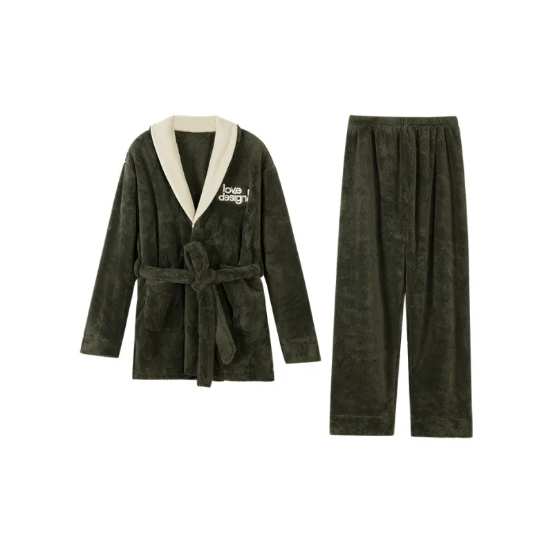 Kerener Pajama Set Men's Tea Brown-0
