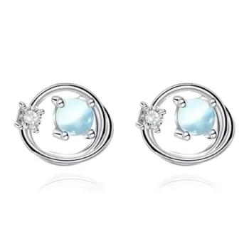 JIACUIYUN Colored Glaze Stud Earrings Unisex