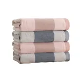 [4 Pack]Leather Pink ×2, Gray Blue ×2[Pure Cotton, Skin-Friendly, Anti-Pilling]