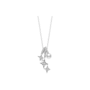 Stone Edge Poly 925 Sterling Silver Necklaces Women's