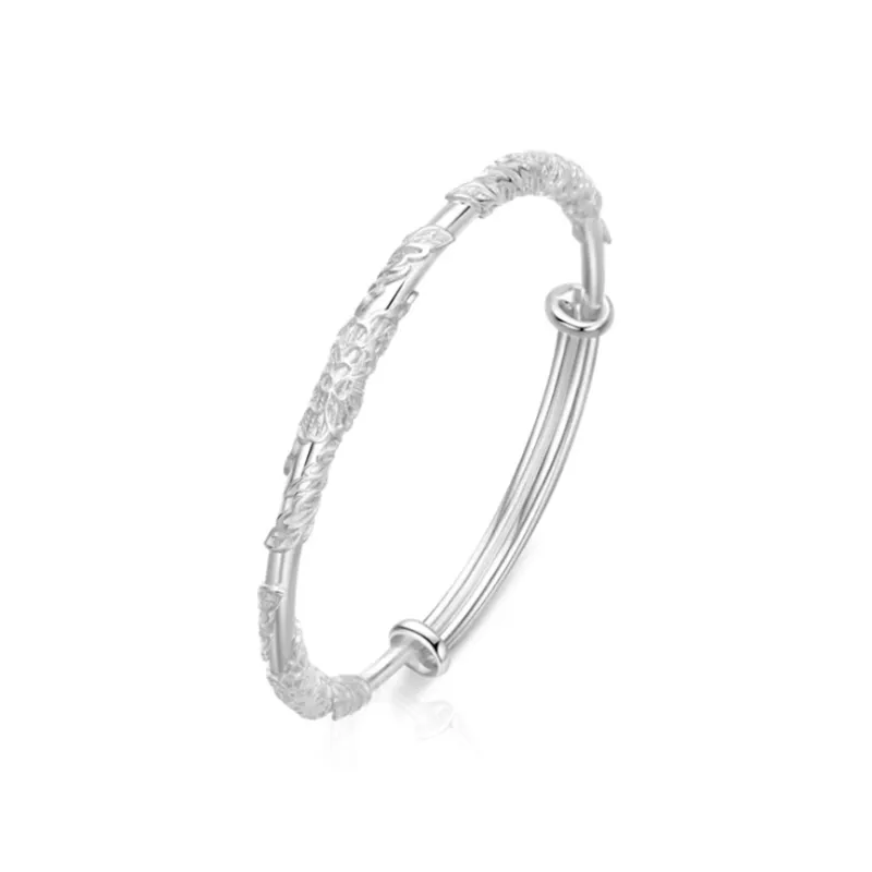 Zheng Tai Fook 999 Fine Silver Bangles Unisex-3