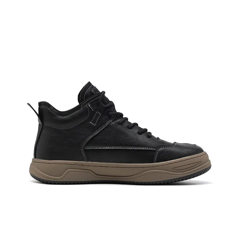 JOSINY Padded High-Top Skateboard Shoes Men's Black/Gray-2