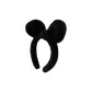 Bunny Ears Headband Black