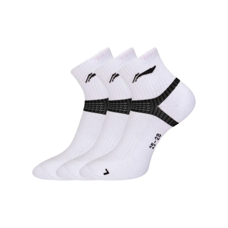 LiNing Badminton Series Mid-Calf Socks Unisex 3 Pack-6