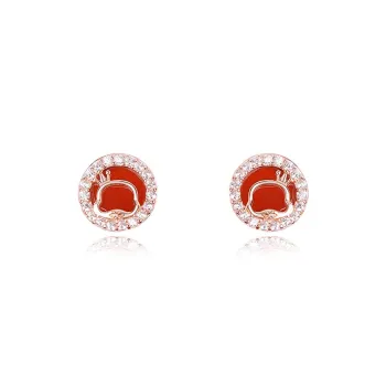 BLANK IN BLANK Sterling Silver Stud Earrings Women's Mom Couple Birthday Bestie Girlfriend