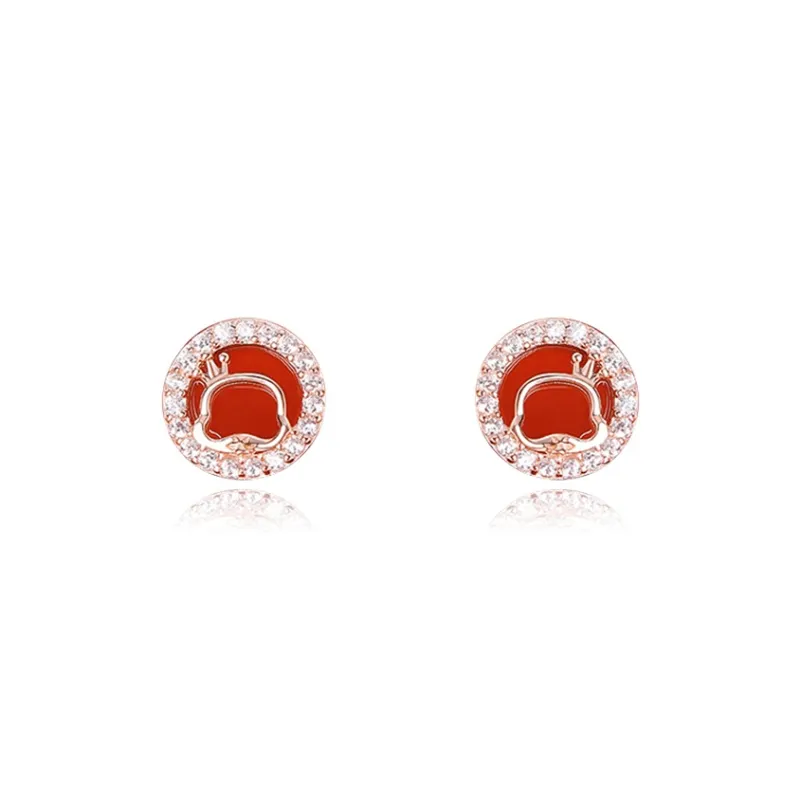BLANK IN BLANK Sterling Silver Stud Earrings Women's Mom Couple Birthday Bestie Girlfriend-0
