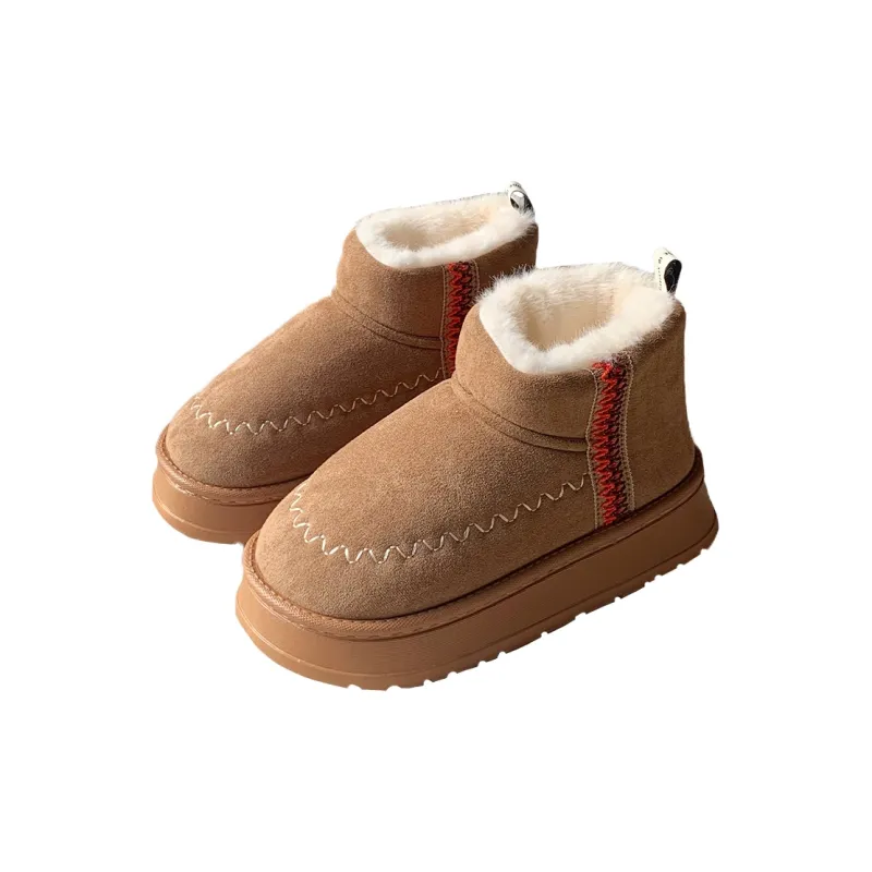 SHIGUDE Cotton Slippers Women's Black/Green Card/Brown-13