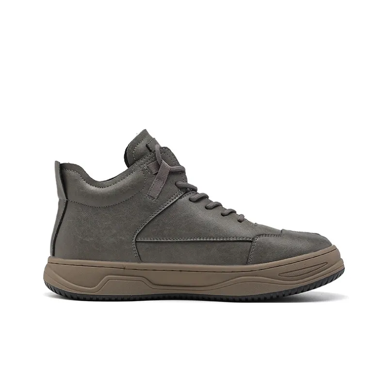 JOSINY Padded High-Top Skateboard Shoes Men's Black/Gray-8