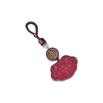Stone On The Line Cinnabar Keychains Unisex
