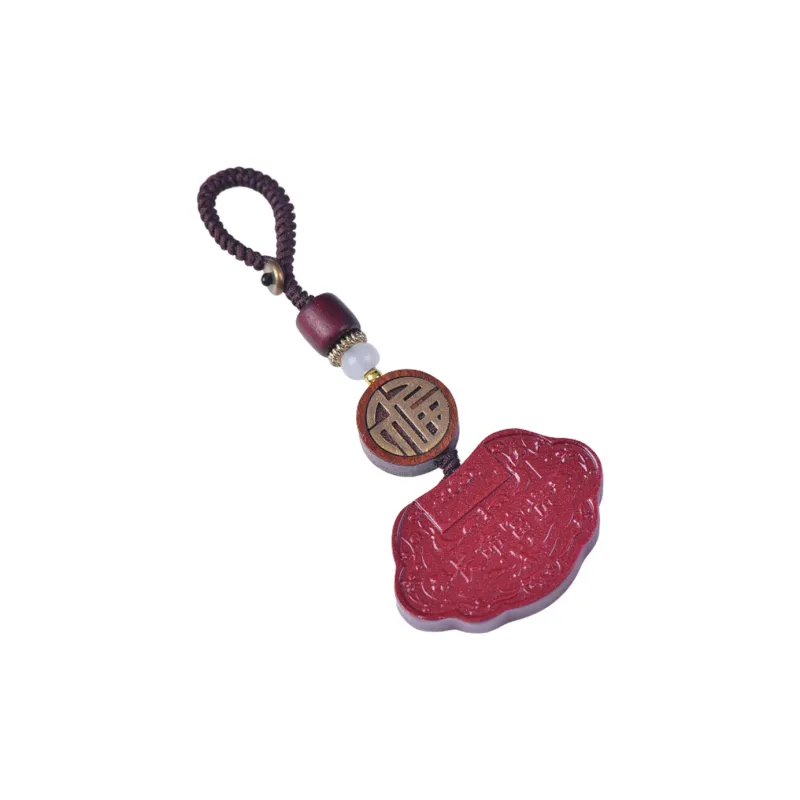 Stone On The Line Cinnabar Keychains Unisex-0