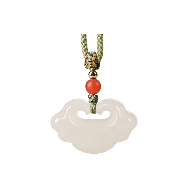 KUNYUYAO Hetian Jade Pendants White Jade Unisex-48