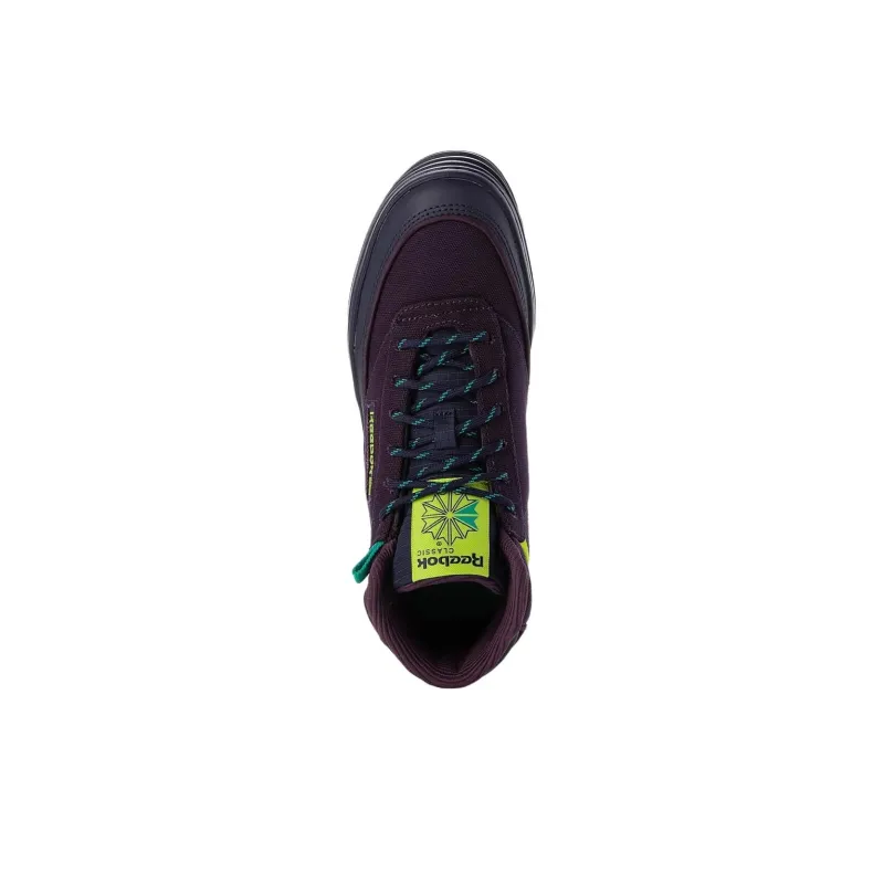 Reebok Anti Slip Wear Resistant Mid Top Casual Shoes Women's Dark Purple-2
