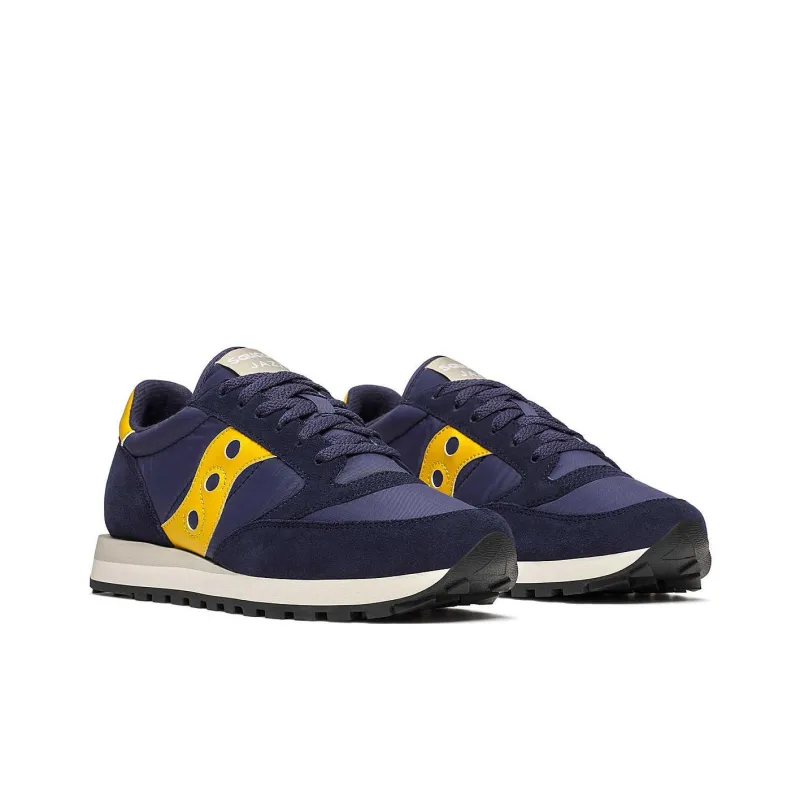 Saucony Jazz Original Anti Slip Wear Resistant Low Top Running Shoes Unisex Dark Blue-2