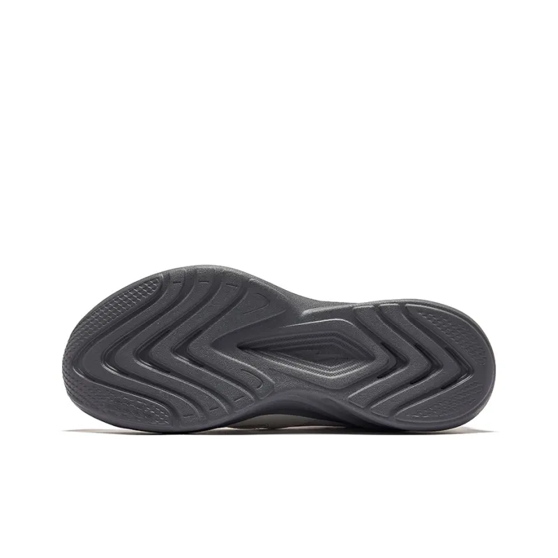 Erke Hunt Slip-Resistant Lightweight Rebound Low-Top Running Shoes Men's Mist Gray Cangye Gray-3